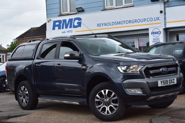 View our Ford Ranger NO VAT 3.2 TDCi Wildtrak Pickup Double Cab 4dr Diesel Auto 4WD Euro 5 | ULEZ COMPLIANT | NAV HDD | AIR CON | LOAD LINER | ALLOY WHEELS |  STEEL SPARE WHEEL |  TOW BAR | HARD TOP | 1 FORMER KEEPER | TOUCHSCREEN ENTERTAINMENT SYSTEM | 2 KEYS 