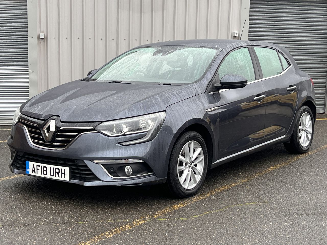 Grey Renault Mégane hatchback – model illustration