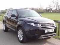 USED 2017 67 LAND ROVER RANGE ROVER EVOQUE 2.0 eD4 SE SUV 5dr Diesel Manual FWD Euro 6 (s/s) (150 ps) SANTORINI BLACK WITH FULL BEIGE LEATHER 