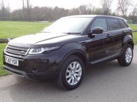 USED 2017 67 LAND ROVER RANGE ROVER EVOQUE 2.0 eD4 SE SUV 5dr Diesel Manual FWD Euro 6 (s/s) (150 ps) SANTORINI BLACK WITH FULL BEIGE LEATHER 