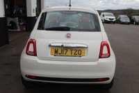USED 2017 17 FIAT 500 1.2 ECO Pop Star Hatchback 3dr Petrol Manual Euro 6 (s/s) (69 bhp) FINISHED IN BOSSA NOVA WHITE