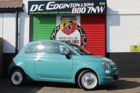 USED 2017 67 FIAT 500 1.2 Anniversario Hatchback 3dr Petrol Manual Euro 6 (s/s) (69 bhp) FINISHED IN RIVIERA GREEN--VINTAGE ALLOYS