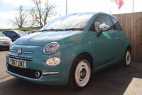 USED 2017 67 FIAT 500 1.2 Anniversario Hatchback 3dr Petrol Manual Euro 6 (s/s) (69 bhp) FINISHED IN RIVIERA GREEN--VINTAGE ALLOYS