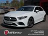 USED 2021 21 MERCEDES-BENZ A-CLASS 1.3 A200 AMG Line (Executive) 5d 7G-DCT 163 S/S 1 OWNER, FULL SERVICE HISTORY, DIGITAL DASH, SAT NAV, APPLE CARPLAY / ANDROID, REAR CAMERA, PARK ASSIST, FRONT & REAR PARKING SENSORS, HEATED SEATS, LANE KEEPING ASSIST, DAB RADIO, BLUETOOTH, CRUISE CONTROL & SPEED LIMITER, VOICE CONTROL, AUTOMATIC GEARBOX, START STOP, LED LIGHTS & DAYTIME RUNNING LIGHTS, 18 INCH ALLOY WHEELS, PRIVACY GLASS, LEATHER ALCANTARA INTERIOR, TIPTRONIC LEATHER FLAT BOTTOM MFSWA, POWER FOLDING MIRRORS, KEYLESS START, RAIN & LIGHT SENSORS