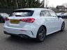 USED 2021 21 MERCEDES-BENZ A-CLASS 1.3 A200 AMG Line (Executive) 5d 7G-DCT 163 S/S 1 OWNER, FULL SERVICE HISTORY, DIGITAL DASH, SAT NAV, APPLE CARPLAY / ANDROID, REAR CAMERA, PARK ASSIST, FRONT & REAR PARKING SENSORS, HEATED SEATS, LANE KEEPING ASSIST, DAB RADIO, BLUETOOTH, CRUISE CONTROL & SPEED LIMITER, VOICE CONTROL, AUTOMATIC GEARBOX, START STOP, LED LIGHTS & DAYTIME RUNNING LIGHTS, 18 INCH ALLOY WHEELS, PRIVACY GLASS, LEATHER ALCANTARA INTERIOR, TIPTRONIC LEATHER FLAT BOTTOM MFSWA, POWER FOLDING MIRRORS, KEYLESS START, RAIN & LIGHT SENSORS