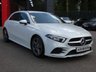USED 2021 21 MERCEDES-BENZ A-CLASS 1.3 A200 AMG Line (Executive) 5d 7G-DCT 163 S/S 1 OWNER, FULL SERVICE HISTORY, DIGITAL DASH, SAT NAV, APPLE CARPLAY / ANDROID, REAR CAMERA, PARK ASSIST, FRONT & REAR PARKING SENSORS, HEATED SEATS, LANE KEEPING ASSIST, DAB RADIO, BLUETOOTH, CRUISE CONTROL & SPEED LIMITER, VOICE CONTROL, AUTOMATIC GEARBOX, START STOP, LED LIGHTS & DAYTIME RUNNING LIGHTS, 18 INCH ALLOY WHEELS, PRIVACY GLASS, LEATHER ALCANTARA INTERIOR, TIPTRONIC LEATHER FLAT BOTTOM MFSWA, POWER FOLDING MIRRORS, KEYLESS START, RAIN & LIGHT SENSORS