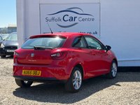 USED 2015 65 SEAT IBIZA 1.4 Toca Sport Coupe 3dr Petrol Manual Euro 5 (85 ps) www.suffolkcarcentre.co.uk - Located at Lowestoft