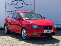 USED 2015 65 SEAT IBIZA 1.4 Toca Sport Coupe 3dr Petrol Manual Euro 5 (85 ps) www.suffolkcarcentre.co.uk - Located at Lowestoft