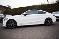 USED 2018 MERCEDES-BENZ C-CLASS 2.0 C300 AMG Line (Premium) Coupe 2dr Petrol G-Tronic+ Euro 6 (s/s) (258 ps) EXCELLENT CONDITION . BLACK LEATHER INTERIOR . REVERSING CAM
