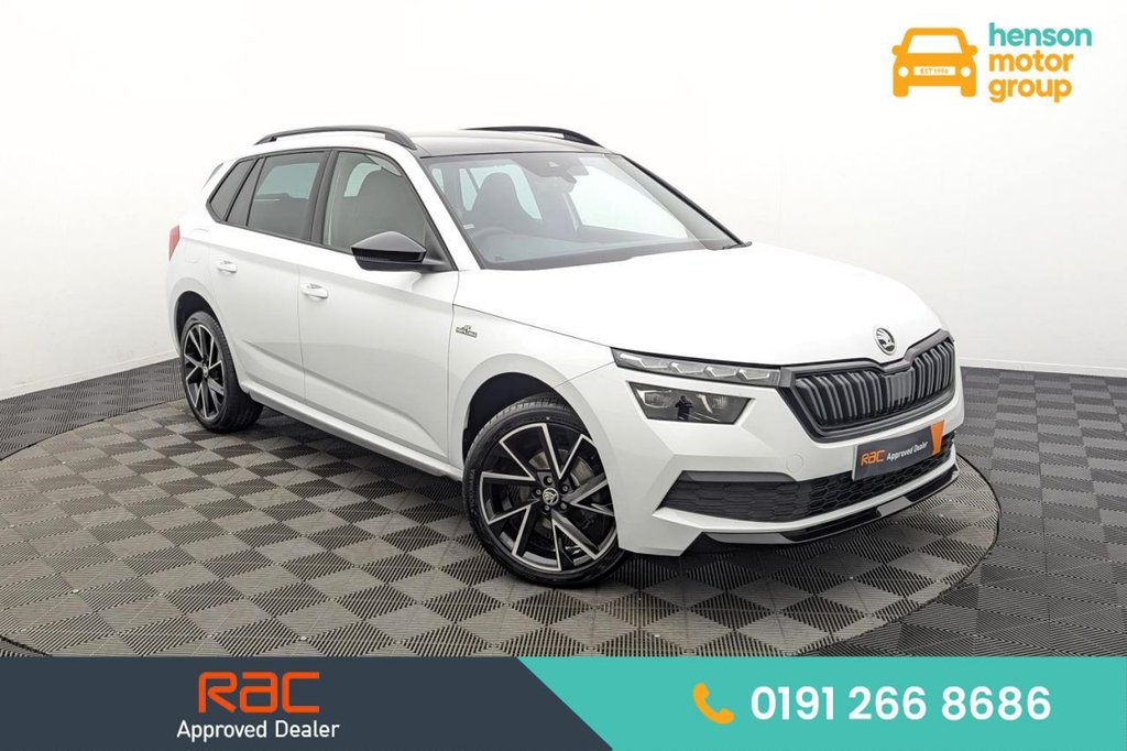 USED 2022 72 SKODA KAMIQ 1.0 TSI Monte Carlo SUV 5dr Petrol DSG Euro 6 (s/s) (110 ps) Pan Roof, Car Play, Sat Nav