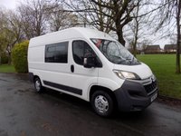 USED 2017 67 CITROEN RELAY Crew Van, Air Con, One owner, Rear Seats, EX MOD 