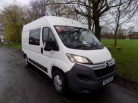USED 2017 67 CITROEN RELAY Crew Van, Air Con, One owner, Rear Seats, EX MOD 