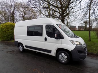 2017 CITROEN RELAY Crew Van, Air Con, One owner, Rear Seats, EX MOD &pound;8995.00
