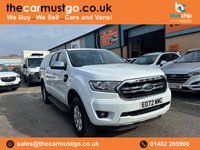 USED 2022 72 FORD RANGER 2.0 EcoBlue XLT Pickup Double Cab 4dr Diesel Manual 4WD Euro 6 (s/s) (170 ps) We Supply Cars and Vans all over the Uk, with over 20 years experience, and 5 star Google reviews, we have an ever changing stock profile ! We now offer selected cars and vans for a limited time only at a price to go ! Each and every vehicle will have a mechanical check prior to collection and at least 6 months mot. We are based 5 minutes away from Hull train station just of the A63 on Rugby Street in Hull. Simply get in touch or call and see us for more information. Thank youWe are pleased to o