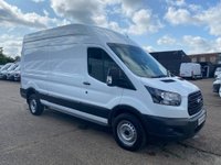 USED 2019 19 FORD TRANSIT 2.0 TDCI T350 LEADER ECOBLUE L3 H3 LWB H/ROOF RWD 130BHP. 49K MLS. FINANCE. PX 1 OWNER EURO 6 ULEZ. LOW 49K MILES. FINANCE. PX.