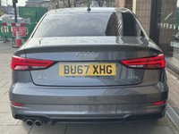 USED 2017 67 AUDI A3 1.5 TFSI CoD Black Edition Saloon 4dr Petrol S Tronic Euro 6 (s/s) (150 ps) DAYTONA GREY | BLACK ALLOYS