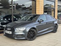USED 2017 67 AUDI A3 1.5 TFSI CoD Black Edition Saloon 4dr Petrol S Tronic Euro 6 (s/s) (150 ps) DAYTONA GREY | BLACK ALLOYS