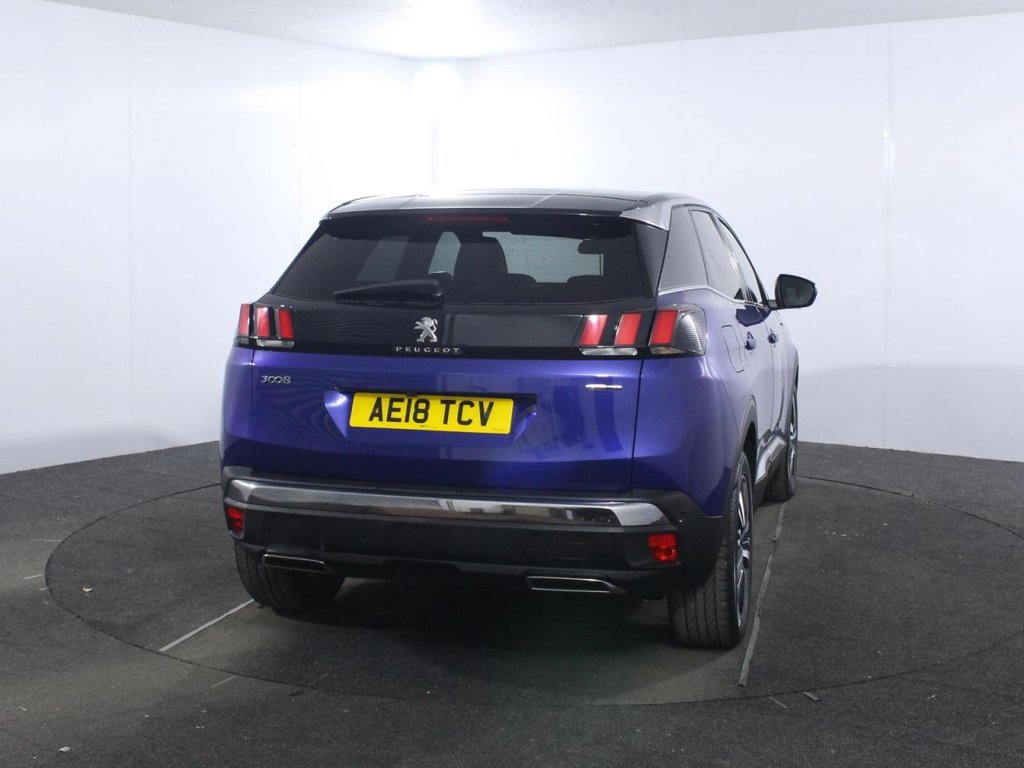 USED 2018 18 PEUGEOT 3008 1.2 PureTech GT Line SUV 5dr Petrol Manual Euro 6 (s/s) (130 ps) 
