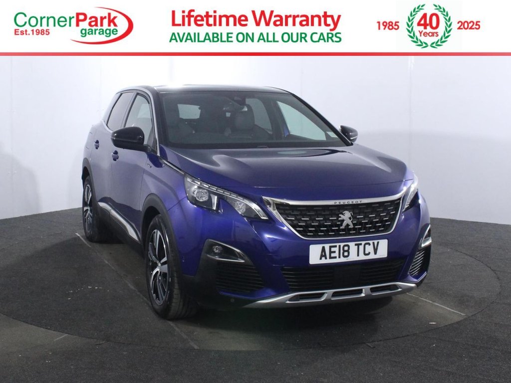 USED 2018 18 PEUGEOT 3008 1.2 PureTech GT Line SUV 5dr Petrol Manual Euro 6 (s/s) (130 ps) 