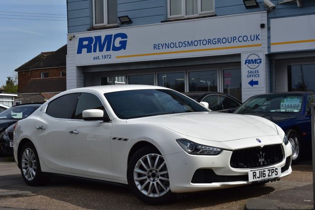 View our Maserati Ghibli  3.0D V6 Saloon 4dr Diesel ZF Euro 5 | ELECTRIC CAR | CRUISE CONTROL | TOUCH SCREEN ENTERTAINMENT SYSTEM | CLIMATE CONTROL 