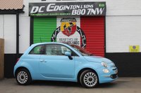 USED 2016 16 FIAT 500 1.2 Lounge Hatchback 3dr Petrol Manual Euro 6 (s/s) (69 bhp) FINISHED IN THE EVER POPULAR VOLARE BLUE