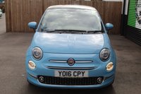USED 2016 16 FIAT 500 1.2 Lounge Hatchback 3dr Petrol Manual Euro 6 (s/s) (69 bhp) FINISHED IN THE EVER POPULAR VOLARE BLUE