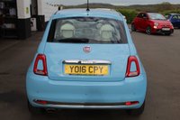 USED 2016 16 FIAT 500 1.2 Lounge Hatchback 3dr Petrol Manual Euro 6 (s/s) (69 bhp) FINISHED IN THE EVER POPULAR VOLARE BLUE