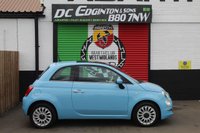 USED 2016 16 FIAT 500 1.2 Lounge Hatchback 3dr Petrol Manual Euro 6 (s/s) (69 bhp) FINISHED IN THE EVER POPULAR VOLARE BLUE