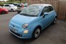 USED 2016 16 FIAT 500 1.2 Lounge Hatchback 3dr Petrol Manual Euro 6 (s/s) (69 bhp) FINISHED IN THE EVER POPULAR VOLARE BLUE