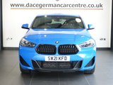 USED 2021 21 BMW X2 2.0 20i M Sport SUV 5dr Petrol Auto xDrive Euro 6 (s/s) (192 ps) FULL BMW MAIN DEALER SERVICE HISTORY + SATELLITE NAVIGATION + DAB DIGITAL RADIO + ELECTRIC POWERED TAILGATE +AMBIENT LIGHTING + BLUETOOTH PHONE CONNECTIVITY AND MEDIA STREAMING + APPLE CARPLAY / APPS CONTROL + DUAL ZONE CLIMATE CONTROL + AIR CONDITIONING + CRUISE CONTROL + DESCENT ASSIST + LANE ASSIST + IN CAR ENTERTAINMENT WITH TOUCH SCREEN MEDIA DISPLAY + AUTOMATIC LED HEADLIGHTS + 19 INCH M-SPORT ALLOY WHEELS + FRONT AND REAR PARKING SENSORS + PRIVACY GLASS + AUTOMATIC WIPERS WITH RAIN SENSOR