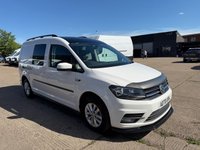 USED 2020 70 VOLKSWAGEN CADDY MAXI 2.0 TDI C20 HIGHLINE DSG LWB 100BHP. 96K MLS. AC. SENSORS. FINANCE. PX. AC. SATNAV. DSG AUTO HIGHLINE. EURO 6. FINANCE. PX