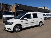 USED 2020 70 VOLKSWAGEN CADDY MAXI 2.0 TDI C20 HIGHLINE DSG LWB 100BHP. 96K MLS. AC. SENSORS. FINANCE. PX. AC. SATNAV. DSG AUTO HIGHLINE. EURO 6. FINANCE. PX