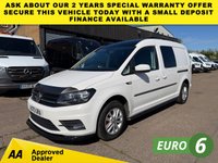 USED 2020 70 VOLKSWAGEN CADDY MAXI 2.0 TDI C20 HIGHLINE DSG LWB 100BHP. 96K MLS. AC. SENSORS. FINANCE. PX. AC. SATNAV. DSG AUTO HIGHLINE. EURO 6. FINANCE. PX