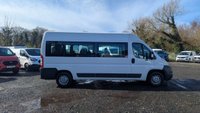 USED 2009 59 PEUGEOT BOXER Minibus 17 Seat L3 H2 Lwb High Roof Hdi 160 PS 3.0 Ltr With Electric Windows and much more in Excellent Condition . NO VAT TO PAY SAVE STRAIGHT AWAY . 3 Year Warranty with this van too . Introducing the Peugeot Boxer 17-Seat Minibus, a spacious and capable people carrier presented in excellent condition. This L3 H2 long wheelbase, high roof model offers ample room for passengers and is powered by a robust 3.0-litre HDi 160 PS engine, ensuring a smooth and confident drive. With only 40,401 miles on the clock from new, this vehicle is ready for many more miles of reliable service.  Designed for comfort and convenience, this minibus comes equipped with electric windows and a host of additional features. There is a significant financial advantage to this purchase as there is no VAT to pay, offering immediate savings. Your investment is further protected by the inclusion of a comprehensive 3-year warranty, providing complete peace of mind. This Peugeot Boxer represents a practical and economical choice for group transport needs. 