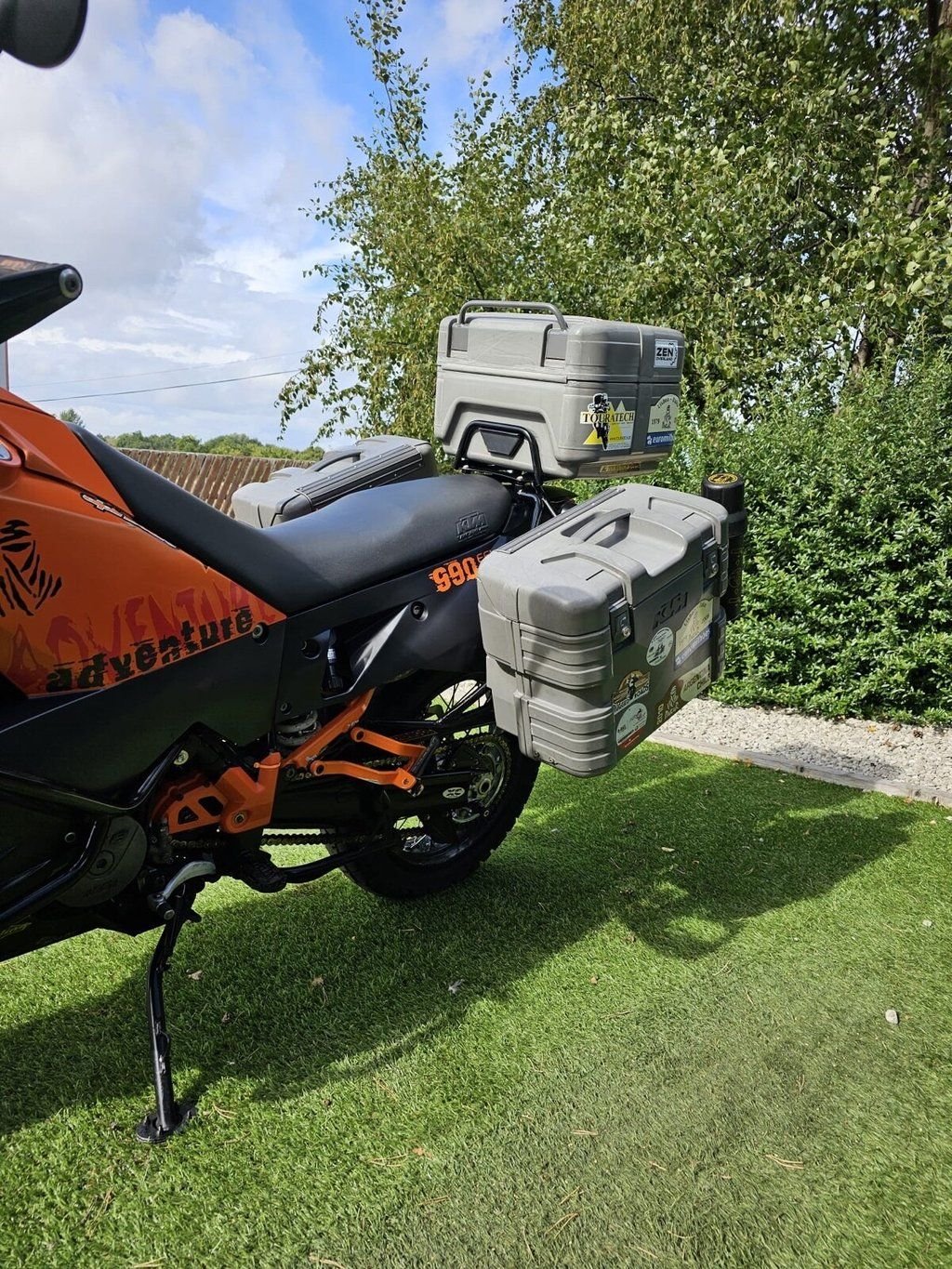 USED 2008 08 KTM 990 ADVENTURE 999cc 1 PREV OWNER FULL KTM PANNIER KIT