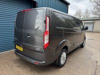 USED 2022 22 FORD TRANSIT CUSTOM GREY 300 ECOBLUE LIMITED PANEL VAN, 2.0, L2, H1, EURO 6, 130PS (FG22 XGS) Delivery and Finance available. 25+ years in business. RAC Approved Dealer
