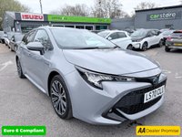 USED 2020 70 TOYOTA COROLLA Grey 2.0 VVT-h Design Touring Sports, 74,973 miles, ULEZ compliant, Hybrid auto, 8in Touchscreen, CarPlay/Android Auto, Sat Nav, Rear Camera, A/C. This 2020 Toyota Corolla VVT-h Design boasts an impressive service history with its last service completed on 30th October 2025 at 58,505 miles, offering peace of mind for its next owner. This Euro 6 compliant model features a powerful yet efficient 2.0L petrol hybrid engine, paired with the Design trim for a refined driving experience. You'll also benefit from a 3 month warranty and a 12 month MOT provided on purchase, ensuring roadworthiness.  Experience enhanced comfort and convenience with h