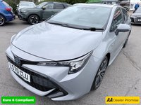 USED 2020 70 TOYOTA COROLLA Grey 2.0 VVT-h Design Touring Sports, 74,973 miles, ULEZ compliant, Hybrid auto, 8in Touchscreen, CarPlay/Android Auto, Sat Nav, Rear Camera, A/C. This 2020 Toyota Corolla VVT-h Design boasts an impressive service history with its last service completed on 30th October 2025 at 58,505 miles, offering peace of mind for its next owner. This Euro 6 compliant model features a powerful yet efficient 2.0L petrol hybrid engine, paired with the Design trim for a refined driving experience. You'll also benefit from a 3 month warranty and a 12 month MOT provided on purchase, ensuring roadworthiness.  Experience enhanced comfort and convenience with h
