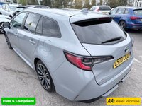 USED 2020 70 TOYOTA COROLLA Grey 2.0 VVT-h Design Touring Sports, 74,973 miles, ULEZ compliant, Hybrid auto, 8in Touchscreen, CarPlay/Android Auto, Sat Nav, Rear Camera, A/C. This 2020 Toyota Corolla VVT-h Design boasts an impressive service history with its last service completed on 30th October 2025 at 58,505 miles, offering peace of mind for its next owner. This Euro 6 compliant model features a powerful yet efficient 2.0L petrol hybrid engine, paired with the Design trim for a refined driving experience. You'll also benefit from a 3 month warranty and a 12 month MOT provided on purchase, ensuring roadworthiness.  Experience enhanced comfort and convenience with h