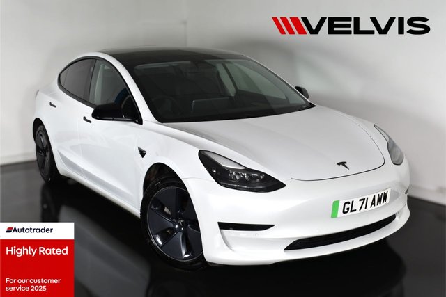 2021 71 Tesla Model 3 Standard Range Plus Saloon 4dr Electric Auto RWD (241 bhp)