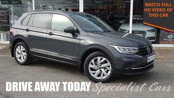 2022 VOLKSWAGEN TIGUAN 2.0 TDI Life SUV 5dr Diesel Manual Euro 6 (s/s) (150 ps) &pound;22000.00