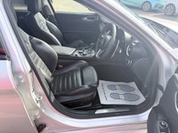 USED 2019 19 ALFA ROMEO GIULIA Grey 2.0T Veloce Euro 6 saloon, 75,150 miles, ULEZ compliant, Automatic, Leather, Sat nav, CarPlay/Android Auto, Climate, Cruise, DAB, 18in Alloys. This 2019 Alfa Romeo Giulia T Veloce offers a compelling blend of performance and technology, presented with a 3 month warranty for your peace of mind. As a Euro 6 compliant vehicle, it features a potent 2.0 litre petrol engine and is equipped with 18 inch dark finish alloy wheels, Bi-Xenon headlamps with LED daytime running lights, and the Convenience Pack which includes keyless entry. Inside, you will find the Alfa Connect 3D Nav 8.8 inch infotainment system, complete with Bluetooth connectivi