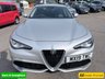 USED 2019 19 ALFA ROMEO GIULIA Grey 2.0T Veloce Euro 6 saloon, 75,150 miles, ULEZ compliant, Automatic, Leather, Sat nav, CarPlay/Android Auto, Climate, Cruise, DAB, 18in Alloys. This 2019 Alfa Romeo Giulia T Veloce offers a compelling blend of performance and technology, presented with a 3 month warranty for your peace of mind. As a Euro 6 compliant vehicle, it features a potent 2.0 litre petrol engine and is equipped with 18 inch dark finish alloy wheels, Bi-Xenon headlamps with LED daytime running lights, and the Convenience Pack which includes keyless entry. Inside, you will find the Alfa Connect 3D Nav 8.8 inch infotainment system, complete with Bluetooth connectivi