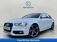 USED 2013 63 AUDI A4 2.0 TFSI Black Edition Saloon 4dr Petrol S Tronic quattro Euro 6 (s/s) (225 ps) FINANCE+ULEZ+SATNAV+HPI CLEAR+MOT