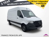 USED 2021 21 MERCEDES-BENZ SPRINTER 2.0 317 CDI Progressive Panel Van 5dr Diesel Manual RWD L3 H2 Euro 6 (s/s) (170 ps) APPLE CARPLAY | ANDROID AUTO