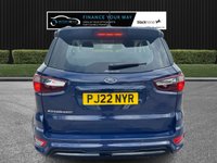 USED 2022 22 FORD ECOSPORT 1.0T EcoBoost GPF ST-Line SUV 5dr Petrol Manual Euro 6 (s/s) (125 ps) HERE AT MOTOR SWITCH YOUR NEW MOTOR IS JUST A SWITCH AWAY WITH THIS FORD ECOSPORT 1.0T PETROL ECOBOOST GPF GT-LINE SUV 5DR MANUAL EURO 6, WHICH COMES WITH A FULL 12 MONTHS NATIONWIDE WARRANTY AND ALSO COMES WITH A FULL 12 MONTHS MOT, THIS VEHICLE ALSO HAS ONLY 1 FORMER KEEPER, ALSO COMES WITH 2 KEYS AND HAS LOW MILEAGE, WITH THE LAST SERVICE BEING DONE AT 26790 MILES, FINANCE AVAILABLE FROM 10.9% APR, DELIVERY AVAILABLE, PART EX WELCOME, FULLY VALETED USING AUTO SMART PRODUCTS, HPI CLEAR
