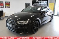 USED 2019 68 AUDI A3 1.6 TDI 30 Black Edition Saloon 4dr Diesel S Tronic Euro 6 (s/s) (116 ps) ***DSG AUTOMATIC***SERVICE HISTORY***S-LINE EMBOSSED SPORTS SEATS***APPLE CAR PLAY***MMI SAT NAV***MMI RADIO PLUS RETRACTABLE SCREEN***REAR PARKING AID***PADDLE SHIFT***BLUETOOTH***SPORTS SUSPENSION***