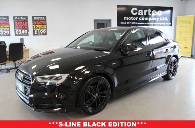 View our Audi A3 1.6 TDI 30 Black Edition Saloon 4dr Diesel S Tronic Euro 6 (s/s) (116 ps)