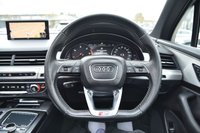 USED 2015 65 AUDI Q7 3.0 TDI V6 S line SUV 5dr Diesel Tiptronic quattro Euro 6 (s/s) (272 ps) ULEZ Free | 2 Keys | Service History | Electric Glass Panoramic Roof | 7 Seats | Front & Rear Parking Sensors | Privacy Glass | Part Black Leather interior | Dual Zone Climate Control | 21'' Alloy Wheels | MOT Valid