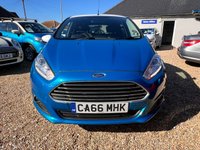 USED 2016 66 FORD FIESTA 1.25 Zetec Blue Edition Hatchback 5dr Petrol Manual Euro 6 (82 ps) Special Edition With Bluetooth & Air Conditioning